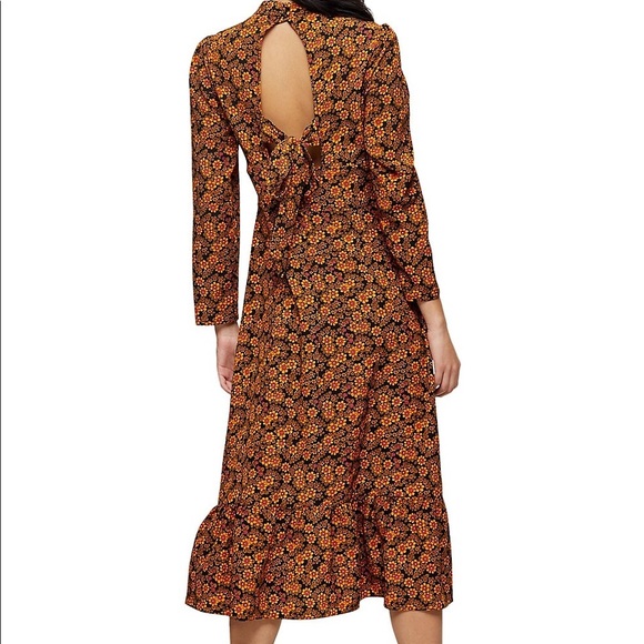 Topshop PETITE Floral Midi Dress - Picture 2 of 5
